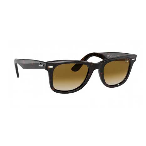 Ray-Ban Wayfarer RB2140 902 51 Lunettes de soleil écaille de tortue, verres marron clair, taille 50